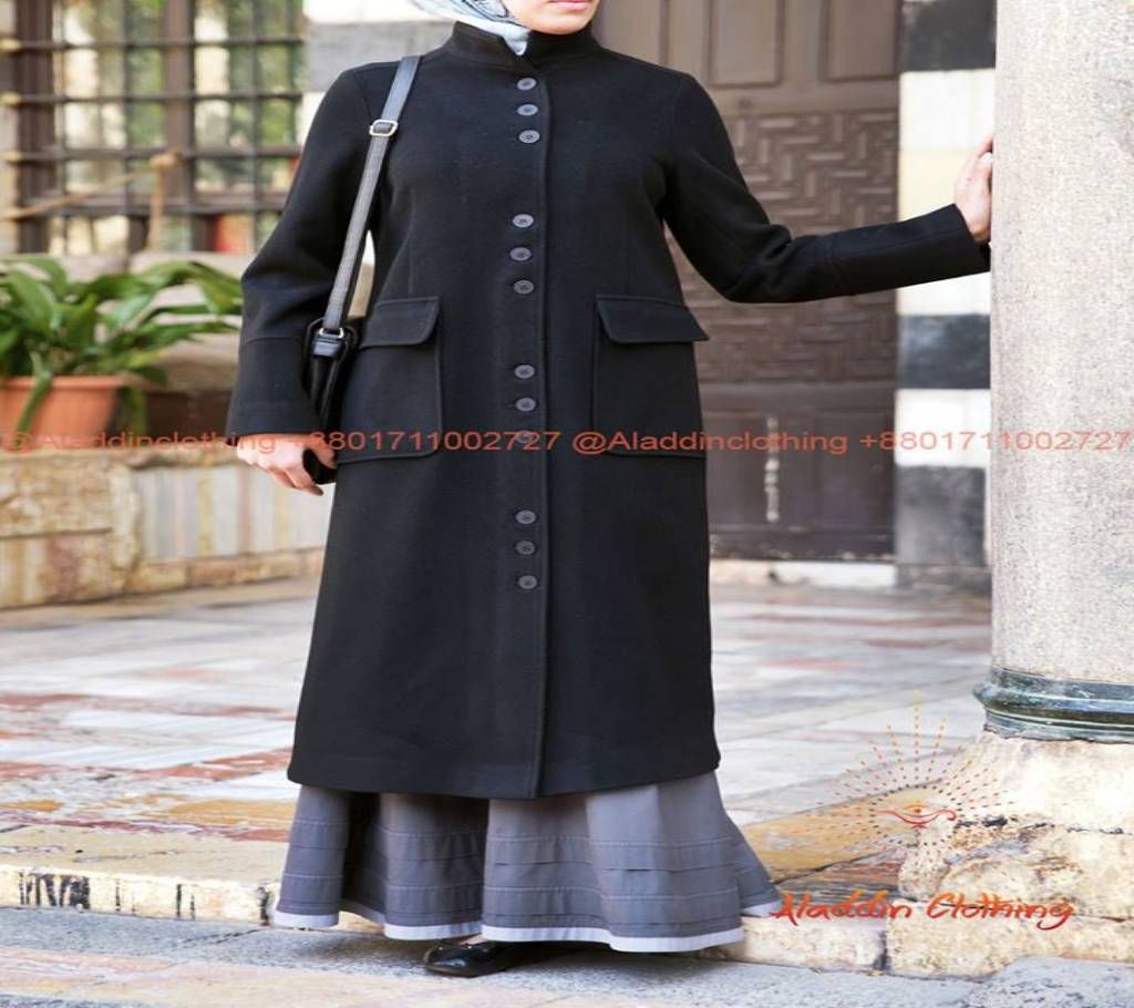 Blazer+Cod Fabric  Abaya Muslim women wear