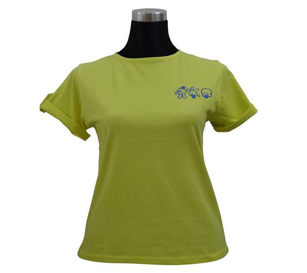 Lemon V Fold Sleeve Ladies T-Shirt