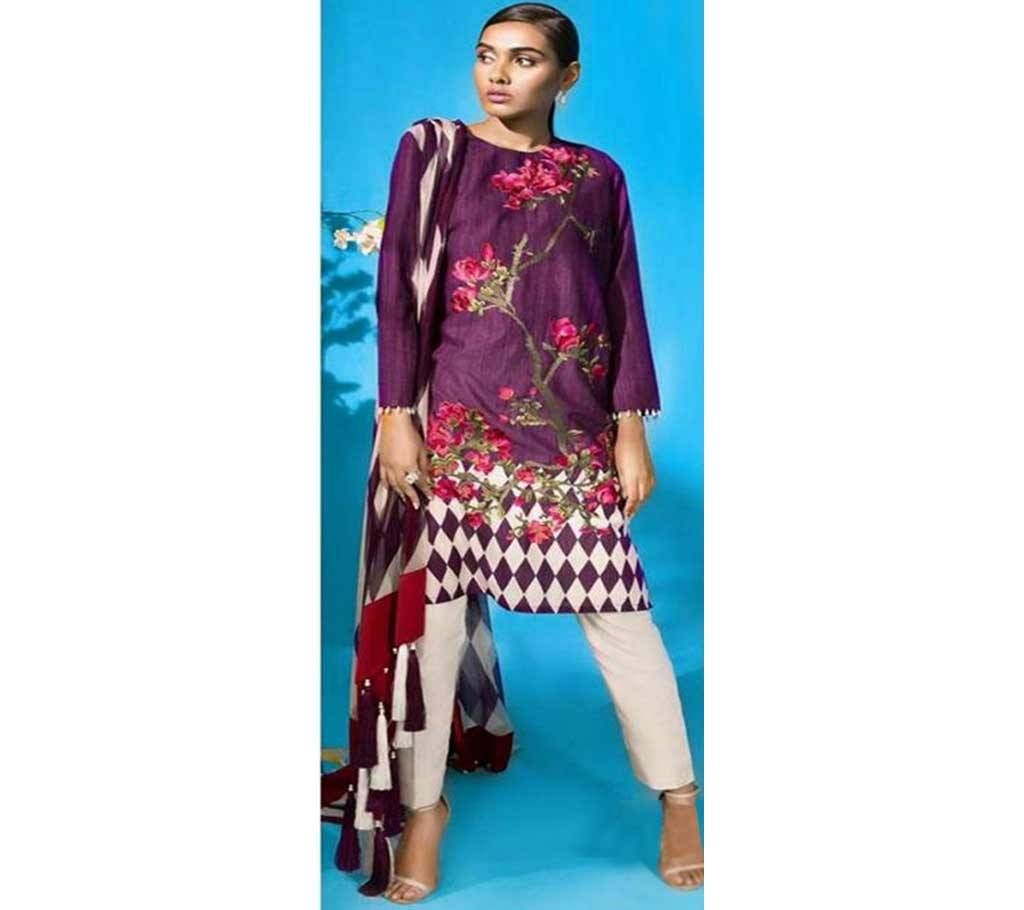 Deepsy Muslin premium collection Unstitched Three piece