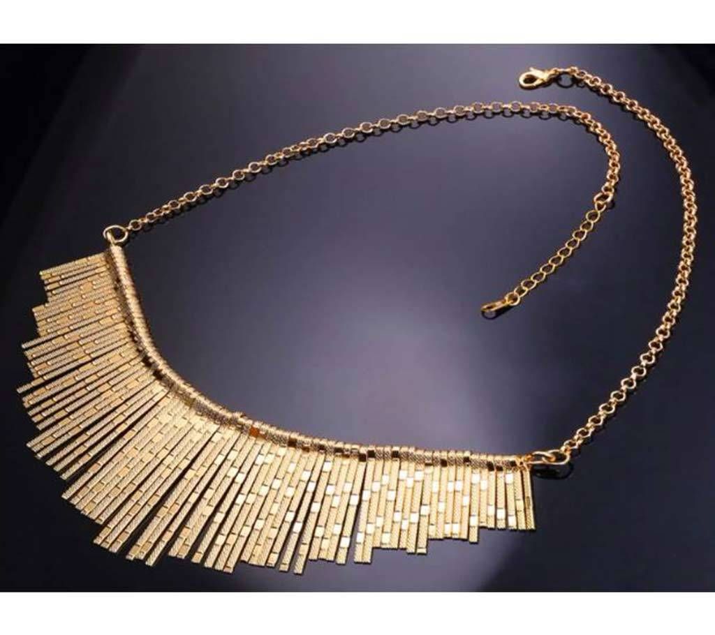 Tassel Pendant Women Gold Color Necklace