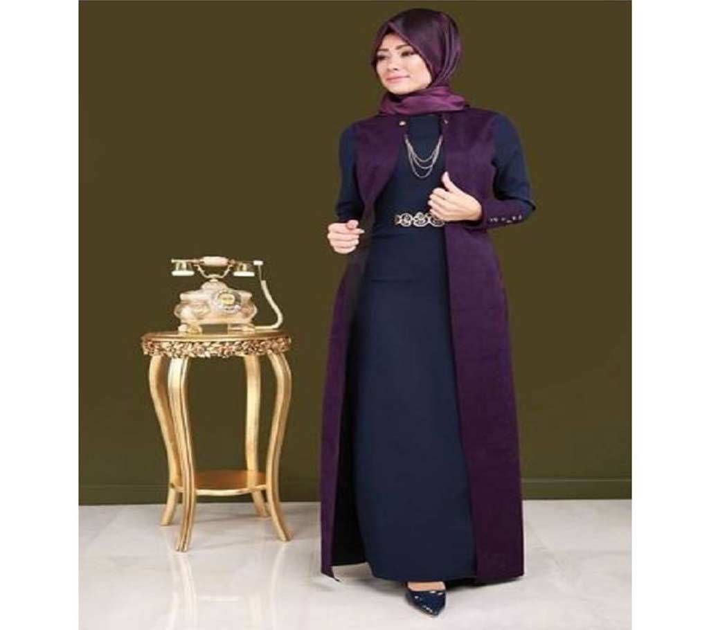 Navy Blue & Purple BMW Borka For Women