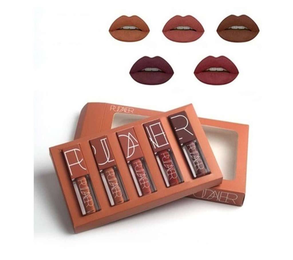 Pudaier brand 5pcs/set matte liquid lipstick set - China 