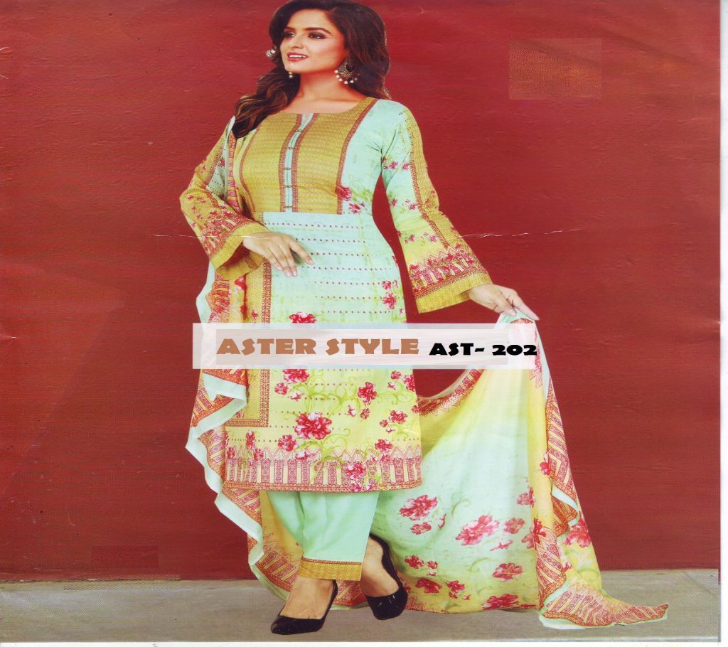Multi Color Switch Cotton Digital Print Three Pcs