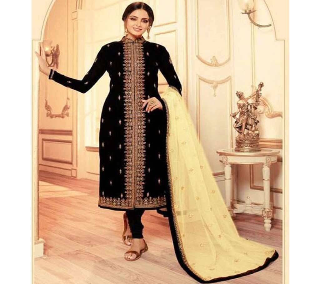 Unstitched Indian Weightless Georgette Salwar Kameez Three Piece 