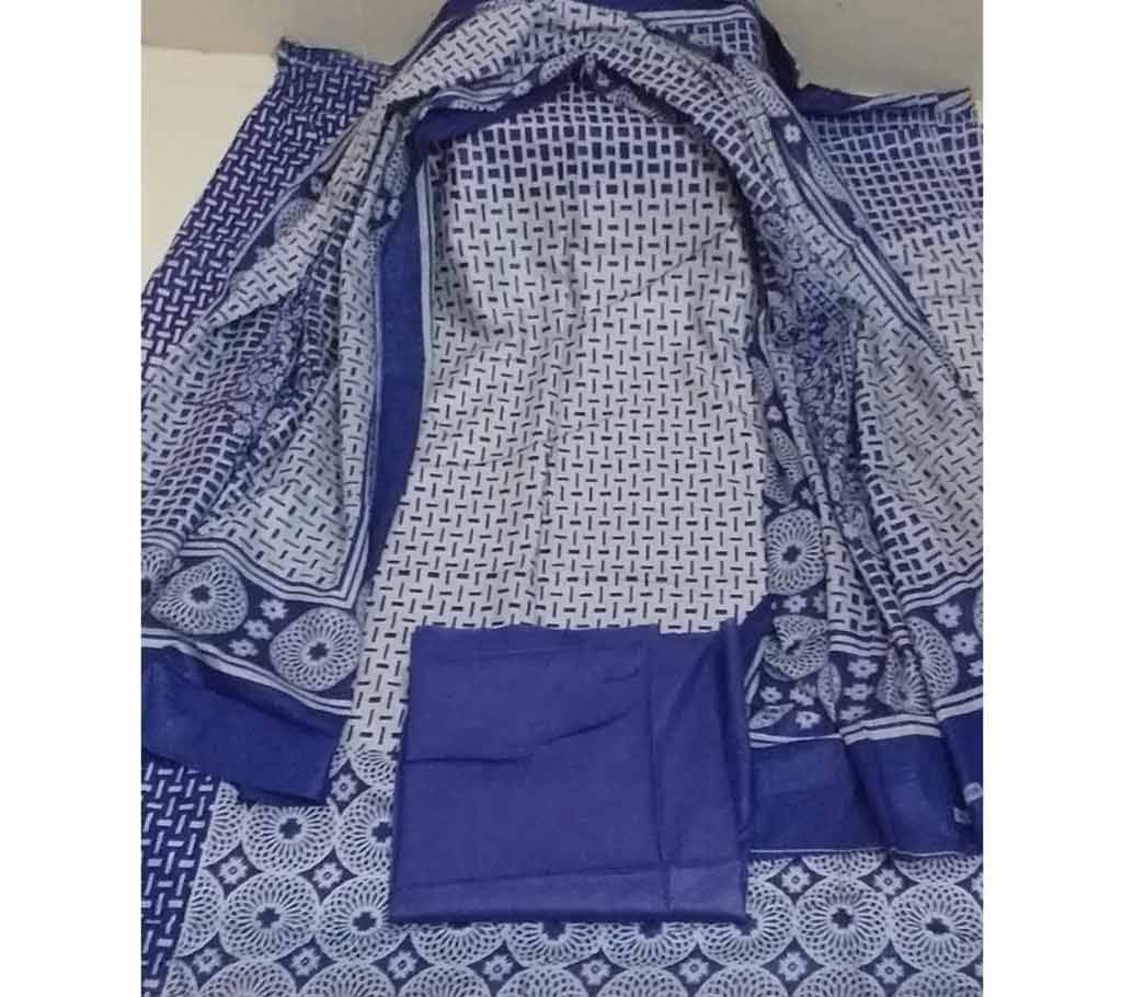 Unstitched cotton lawn 3pcs 