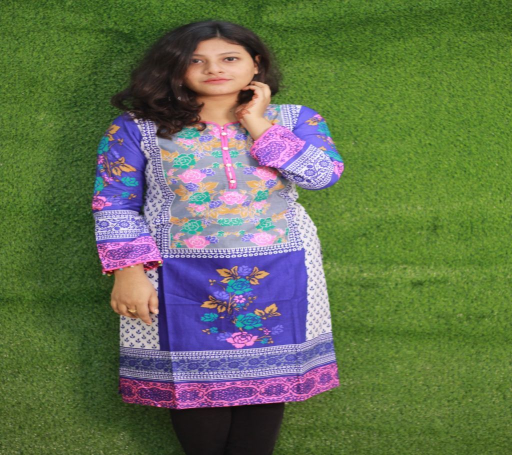 Midnight - PDL Midnight 1Pc Kurti  Fabric: 100% Cotton Print Available Size: S-38 (Chest) M-39.5 (Chest) L-41 (Chest) XL-42.5 (Chest)