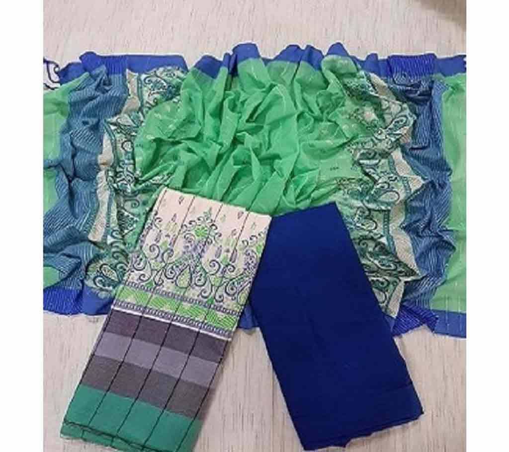 Handloom Tat Chomki Cotton Shalwar Kameez For women [3pcs]-8