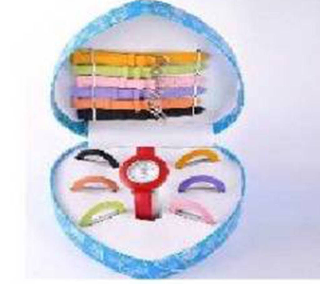 7 in 1 changeable ladies watch 