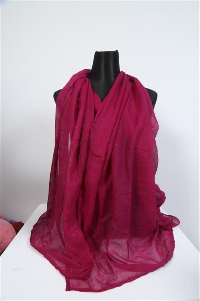 Jam Color Cotton Glitter Hijab