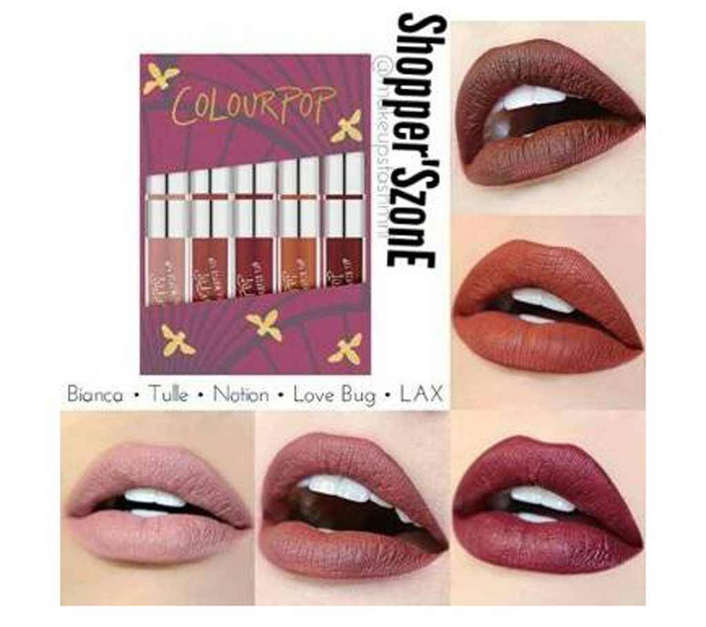 Colourpop Ultra Matte Lipstick 5pcs set