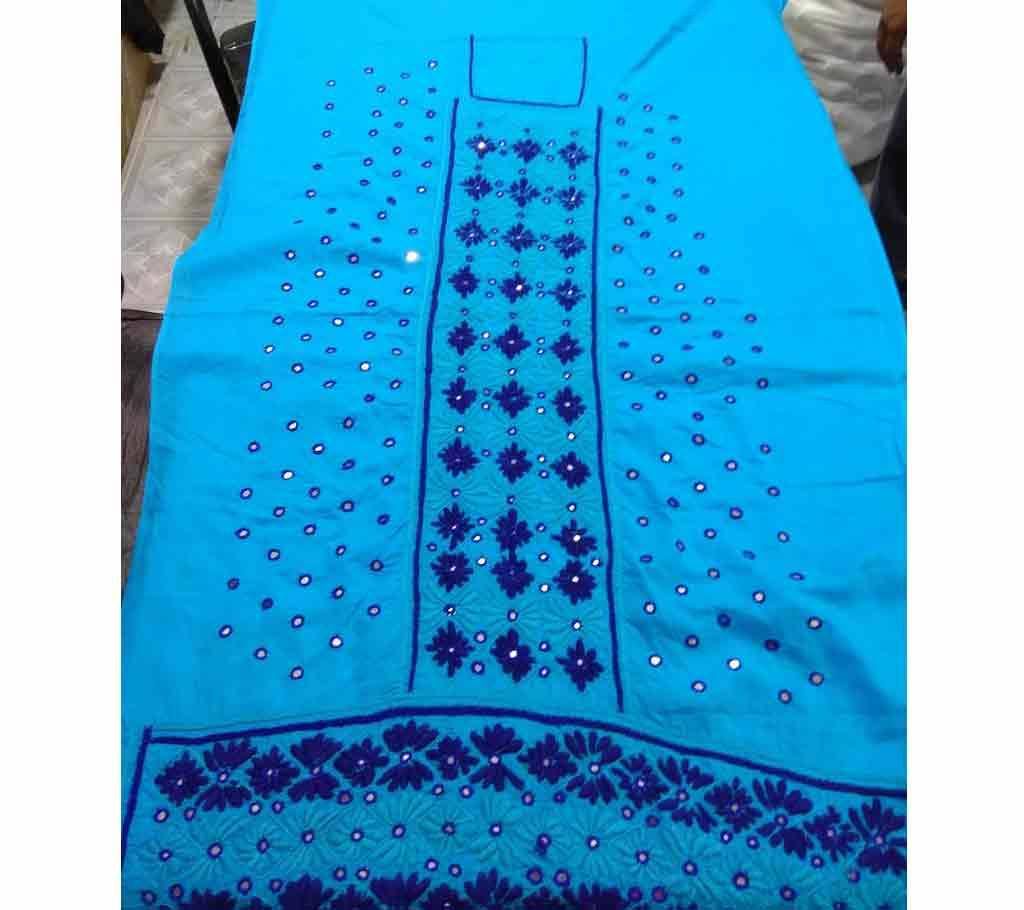 Unstitched Handcrafted Womens Casual Cotton Dress