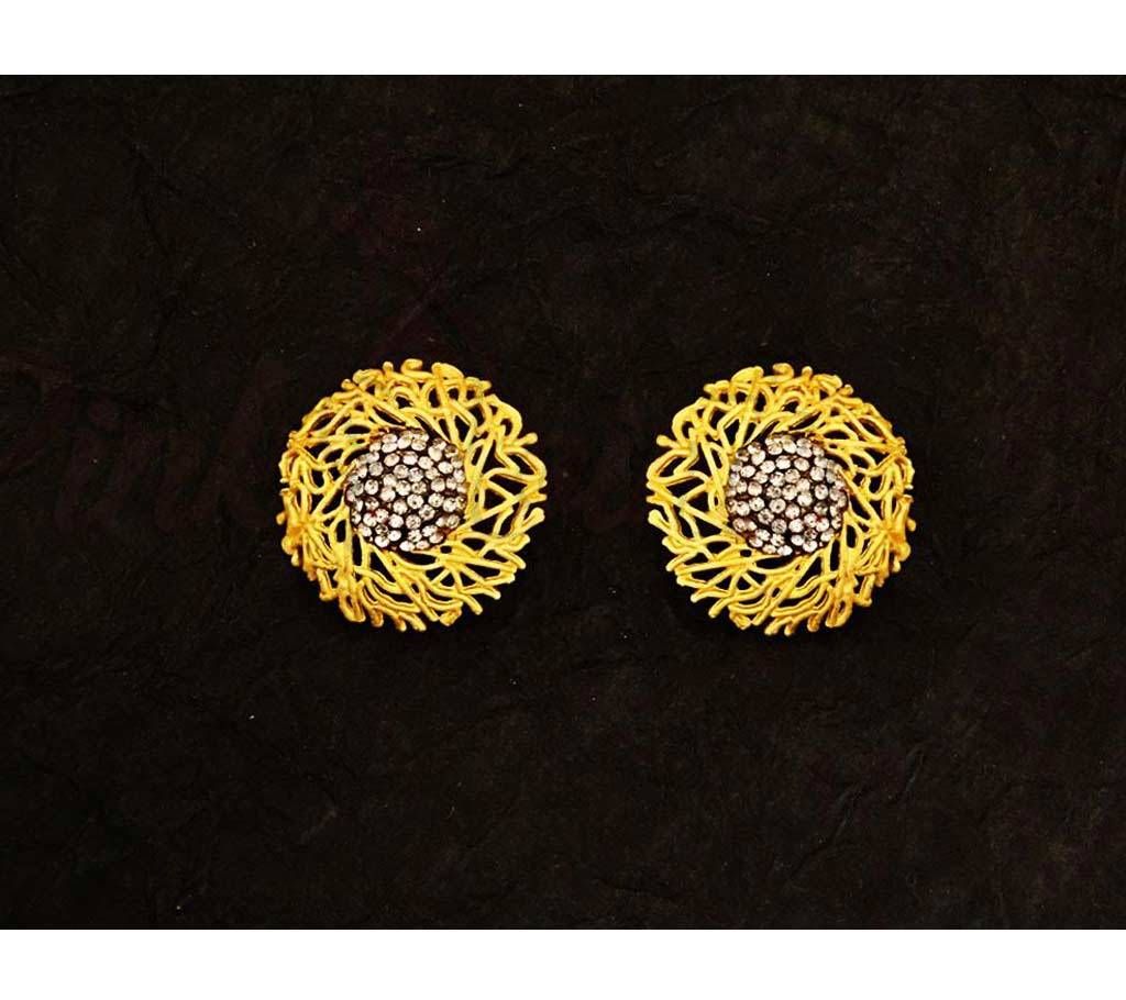 Flower round antique earrings (by Pink Point - ER-4030-39)