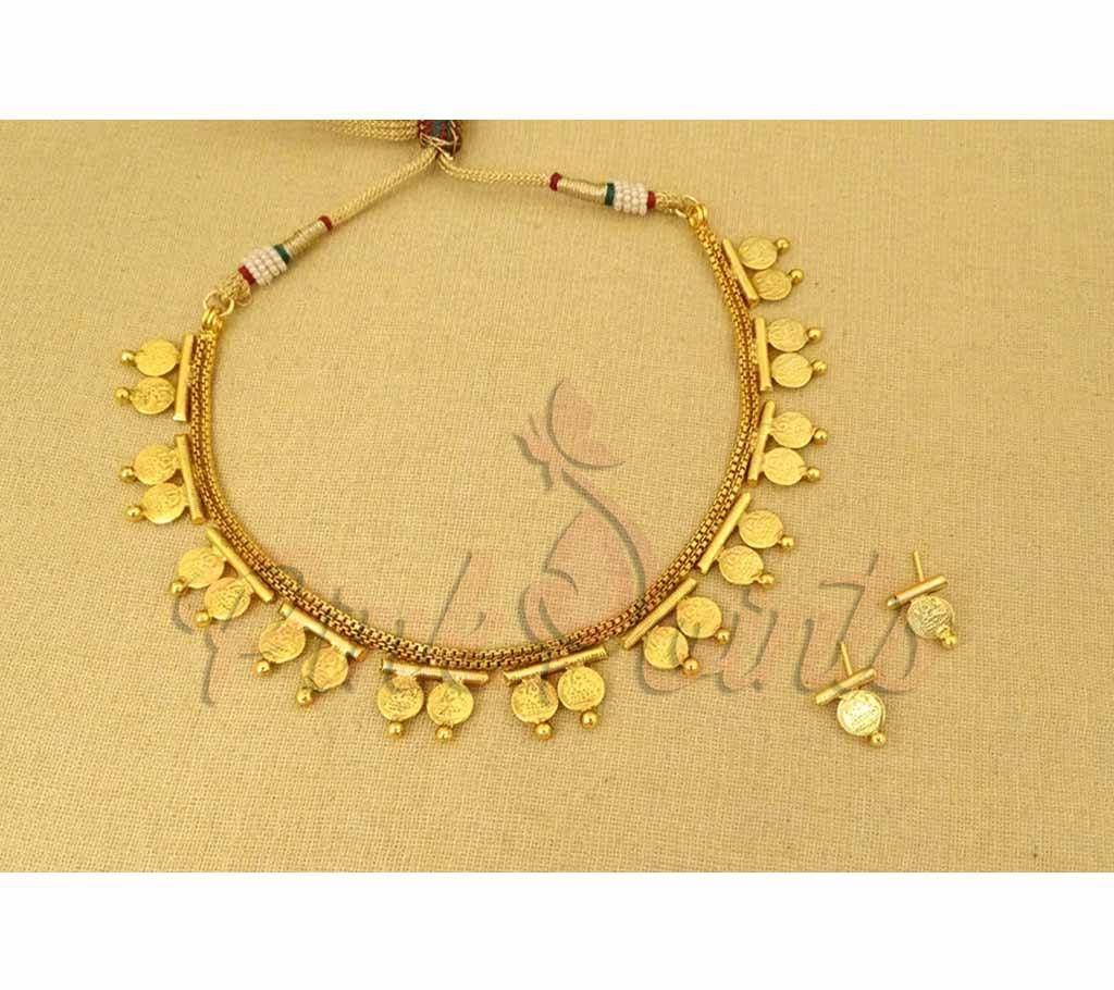 BOLLYWOOD COIN NECKLACE SET (by Pink Point - CN-86-62)