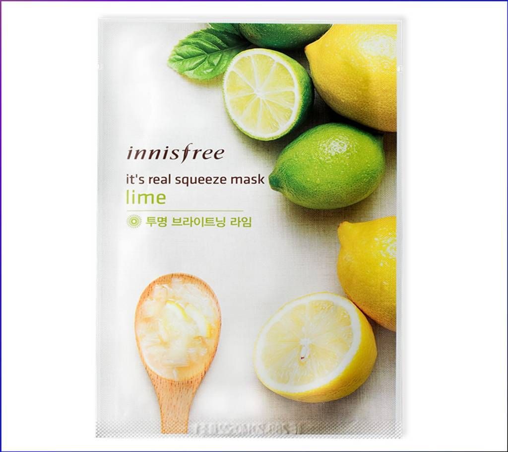 INNISFREE Real Squeeze Mask [Lime] - 1sheet/20ml