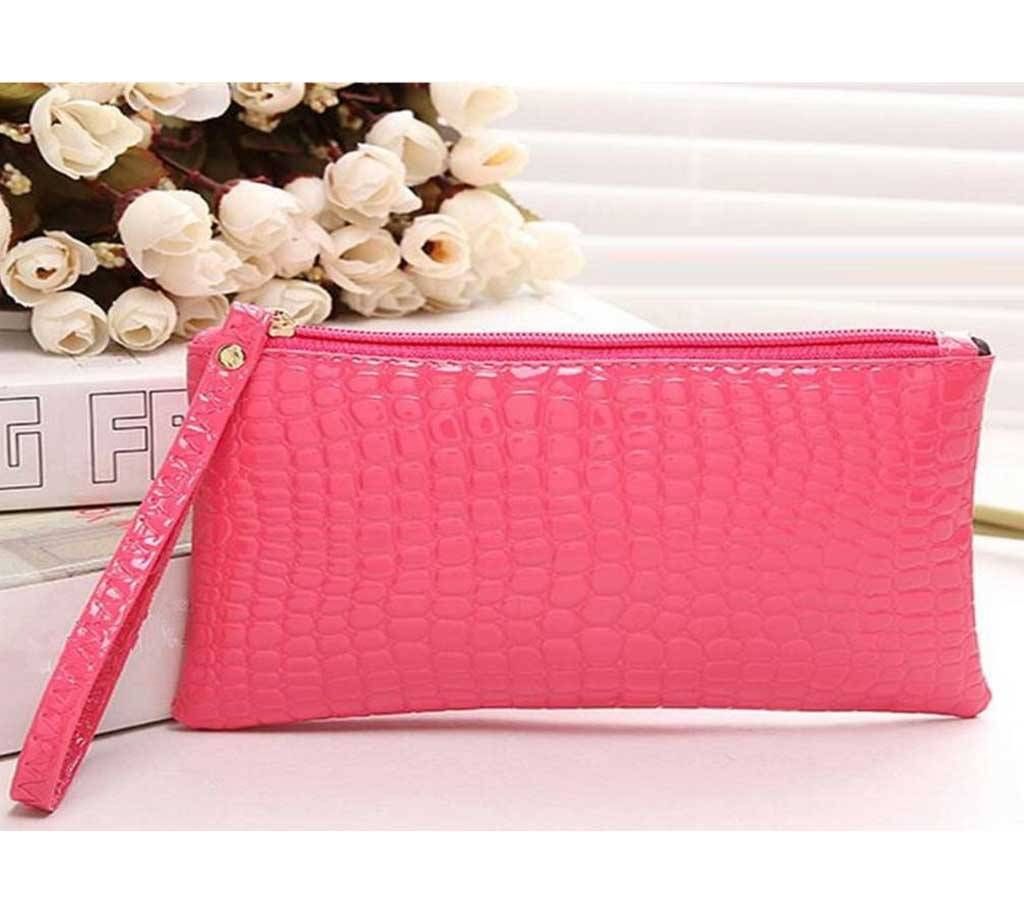 Mini Crocodile Purse Pink