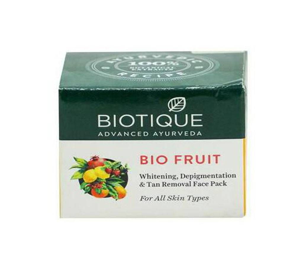BIOTIQUE BIO FRUIT Whitening, Depigmentation & Tan Removal  FACE  PACK
