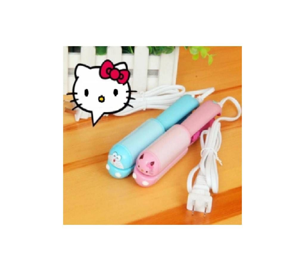 Kemier 2 in 1 Hair Irons Portable Hair Curler Small Size Straightener