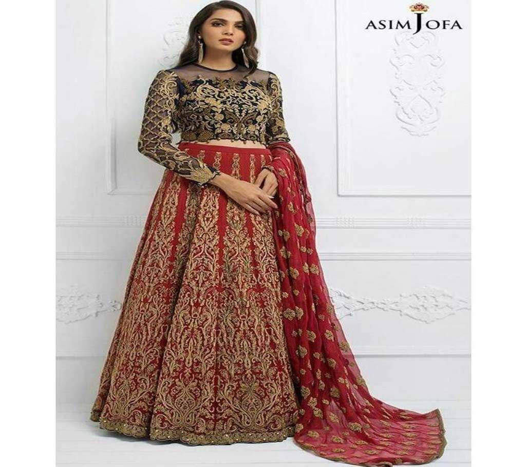 ASIM JOFA Unstitched LEHANGA