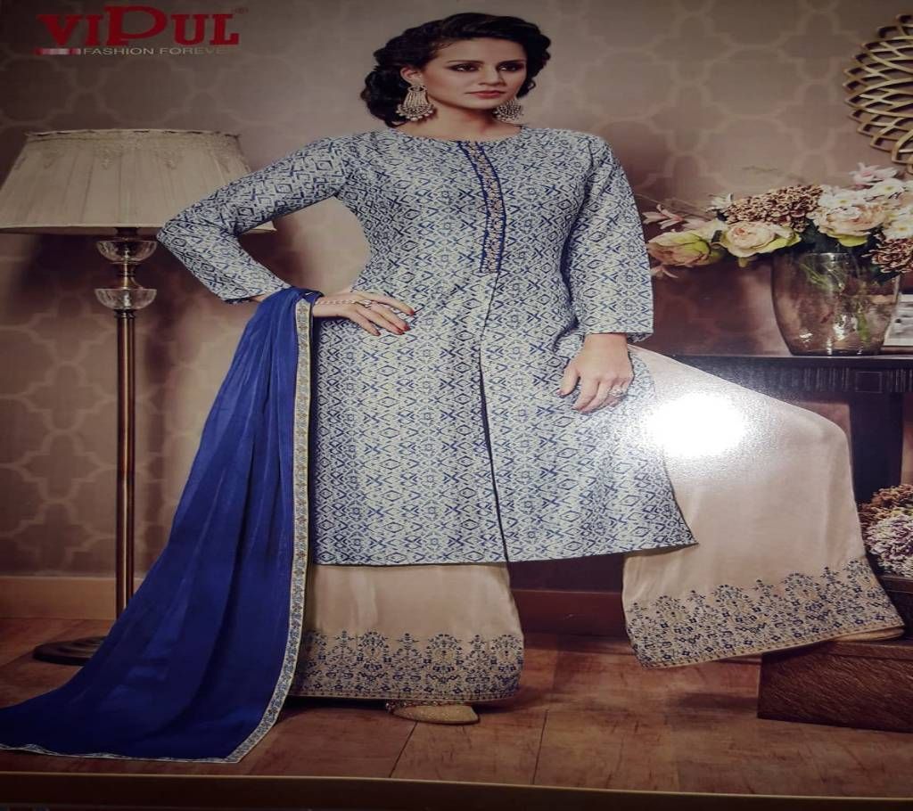 Vipul Smart Print Silk Suits