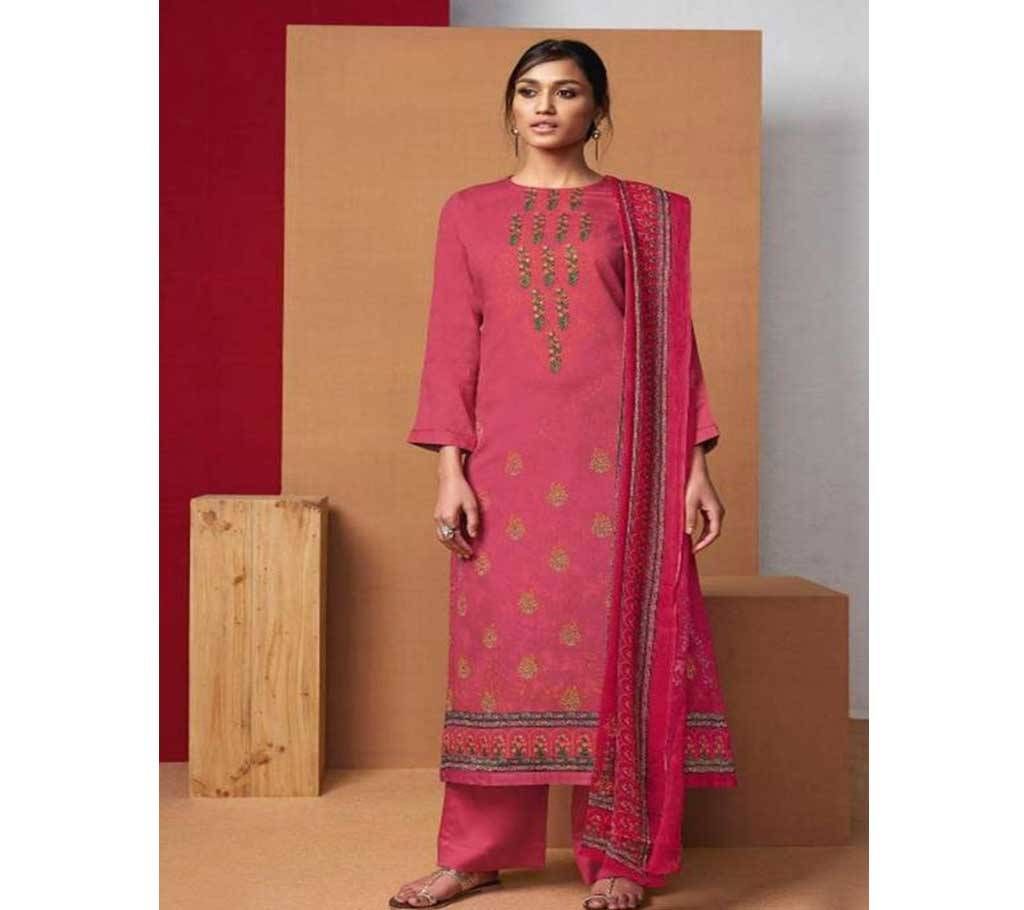 Itrana Marbella Unstitched Printed Cotton Three Piece