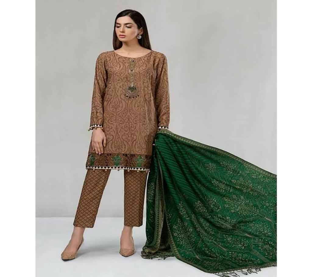 Maria B Unstitched Linen Salwar Kameez