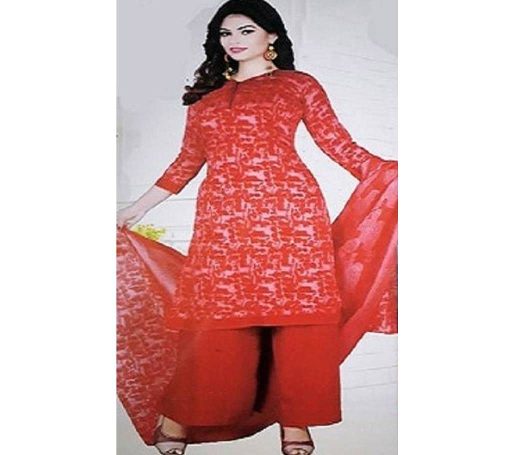 joypuri Cotton Unstitched Three Piece for Women - Copy