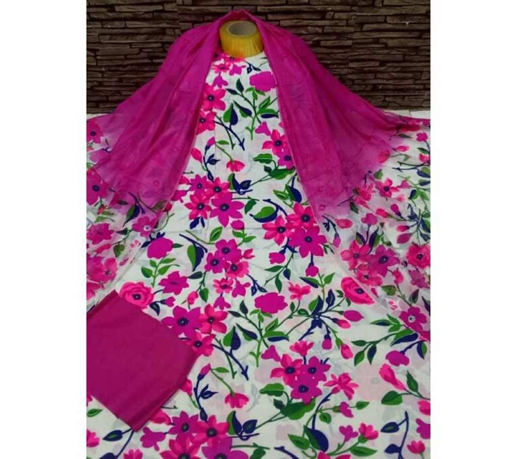Unstitched Rajdhani Boil Three Piece 