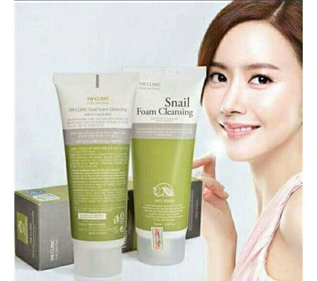 Snail foam cleanings face wash