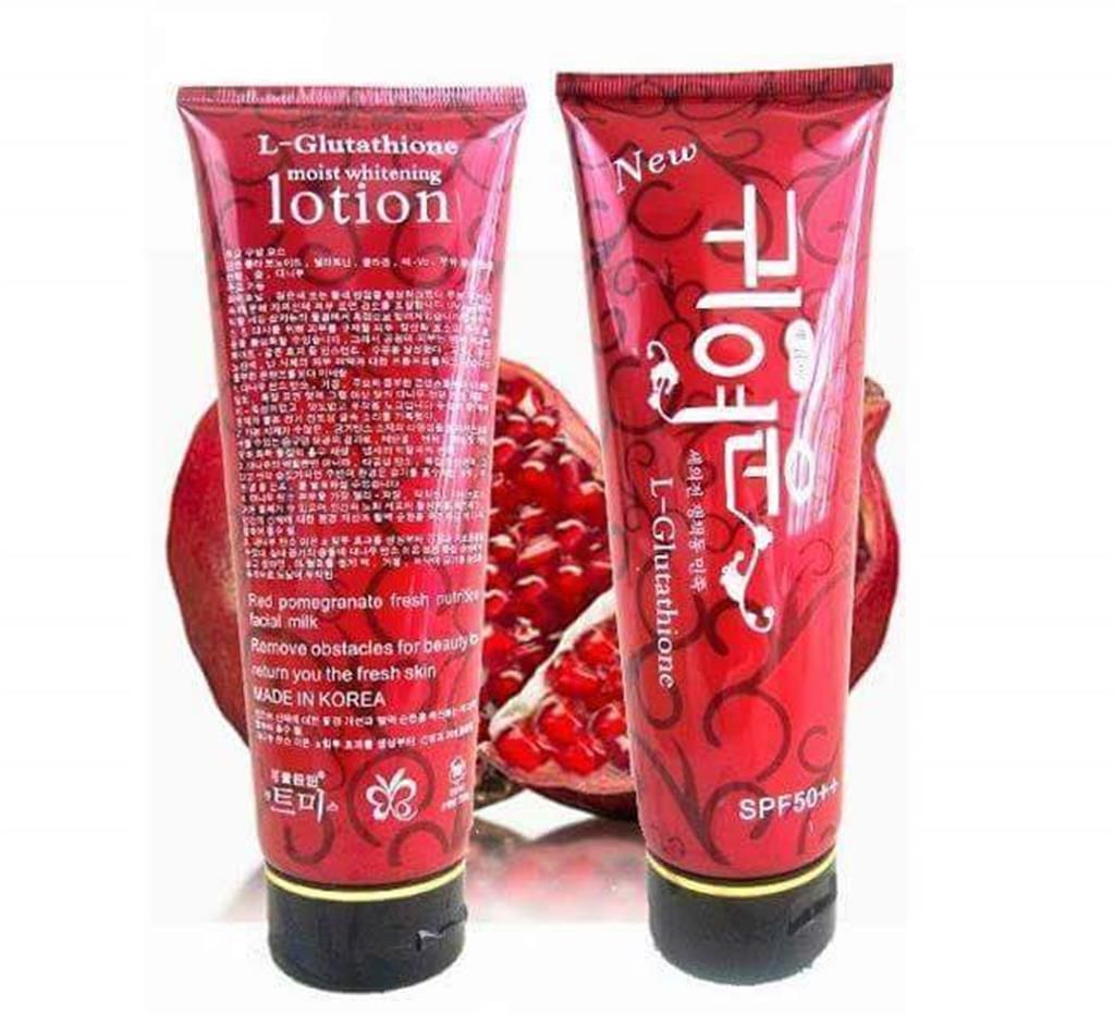 Red pomegranate L-glutathione whitening lotion 