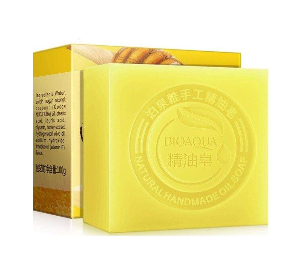 Bioaqua Natural Honey Aroma Skin Whitening Handmade Soap - 100gm Thailand