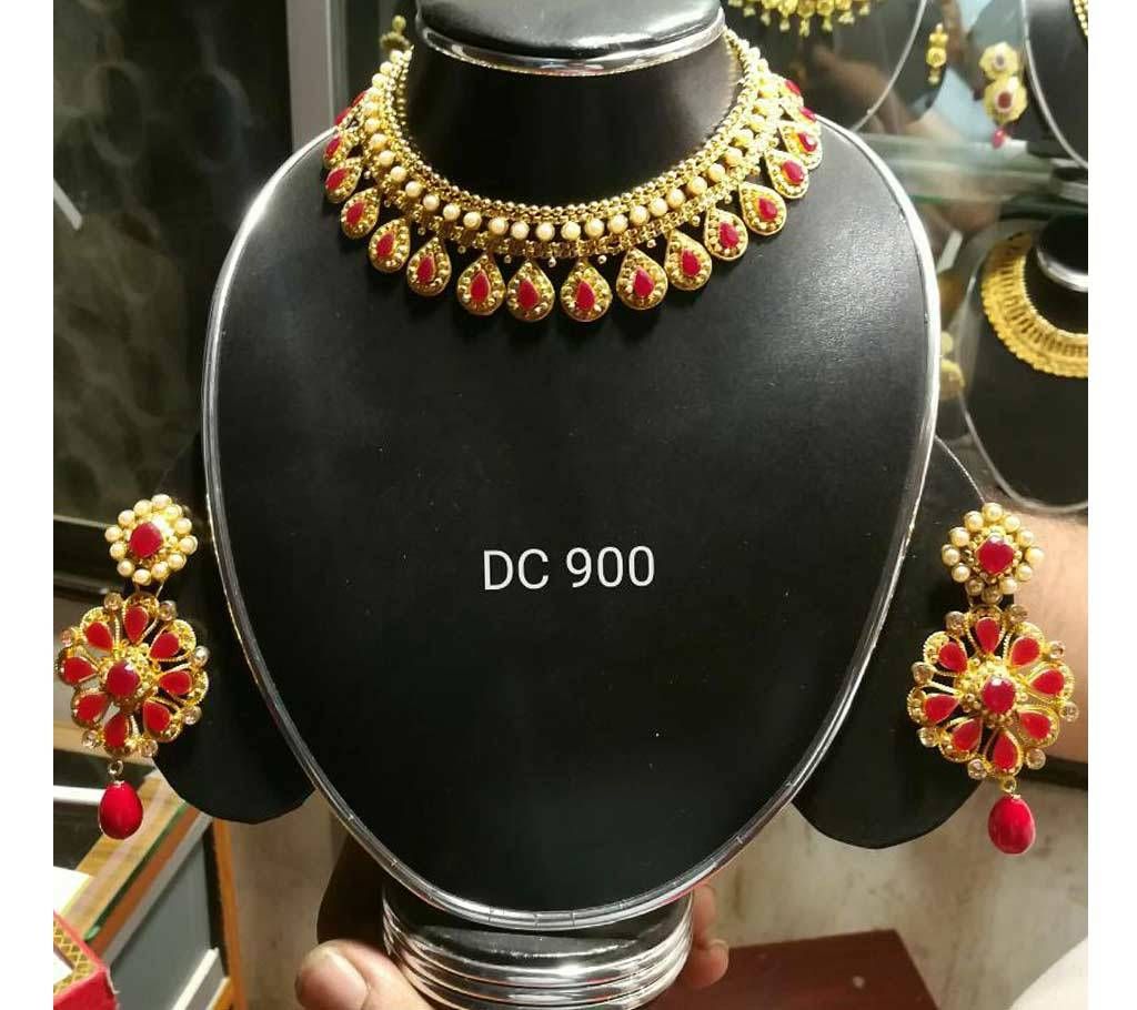 Gold platedd necklace set