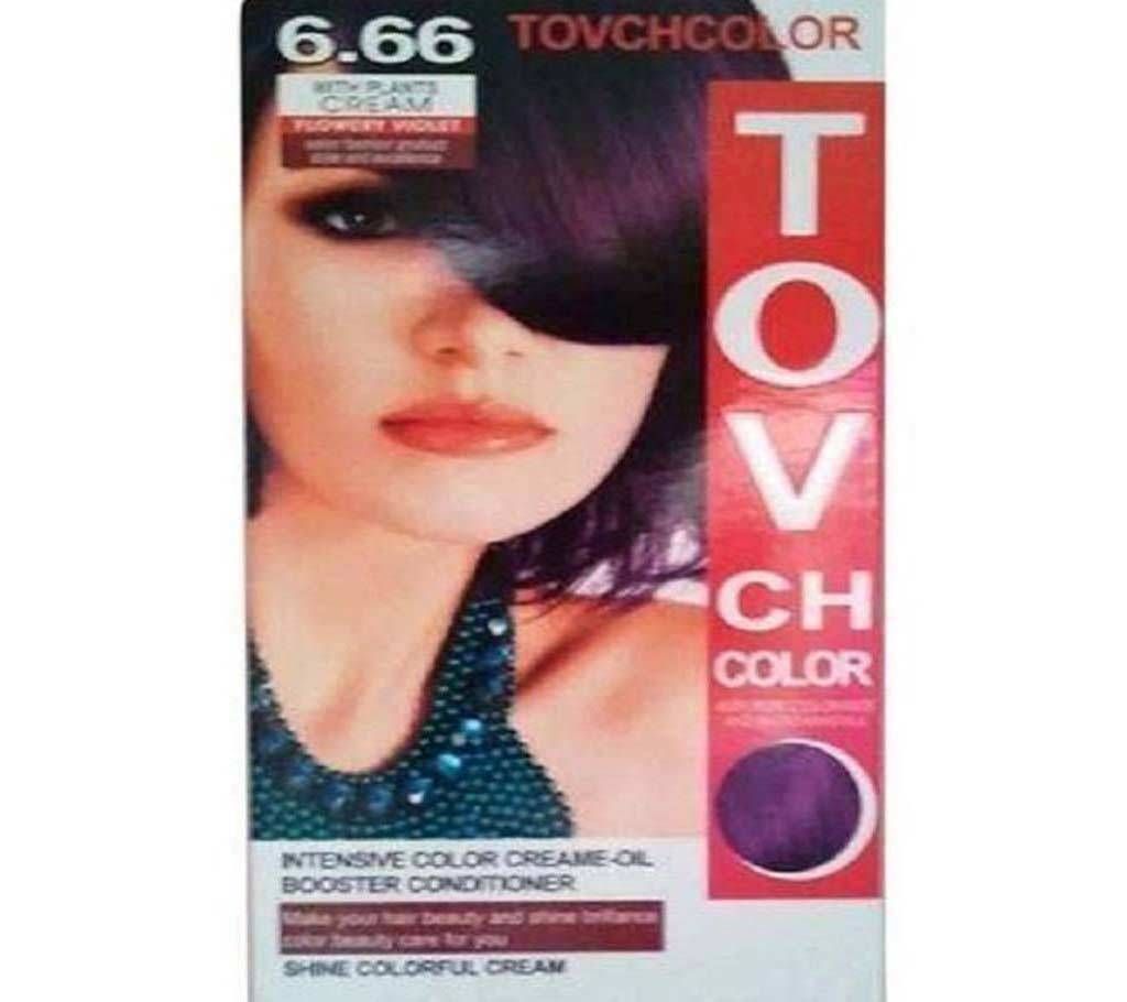 TOVCH VIOLET Hair Colour - SHADE 6.66-80ML-CHINA
