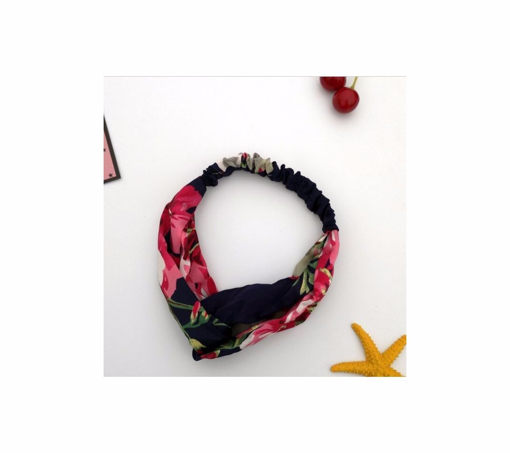 Velvet Elastic Floral Headband For Women