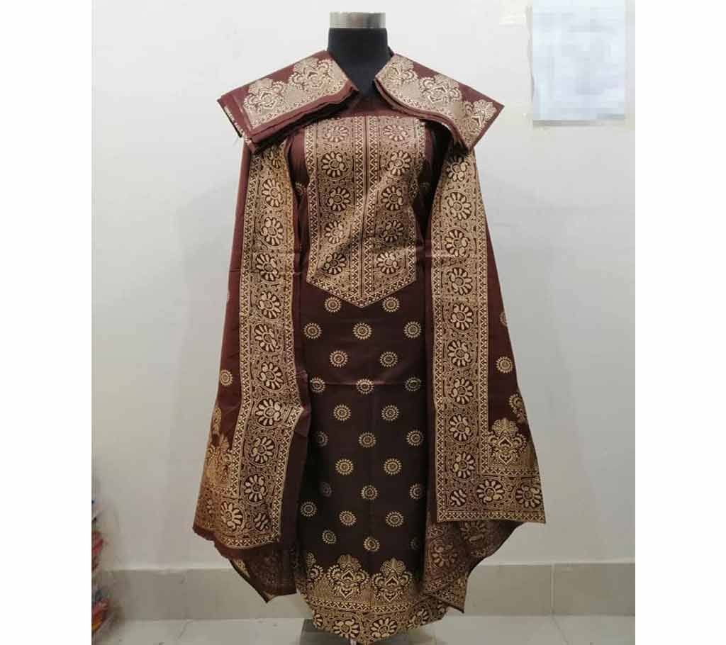 Katan Skin Print Cotton Shalwer Kameez for Women-11