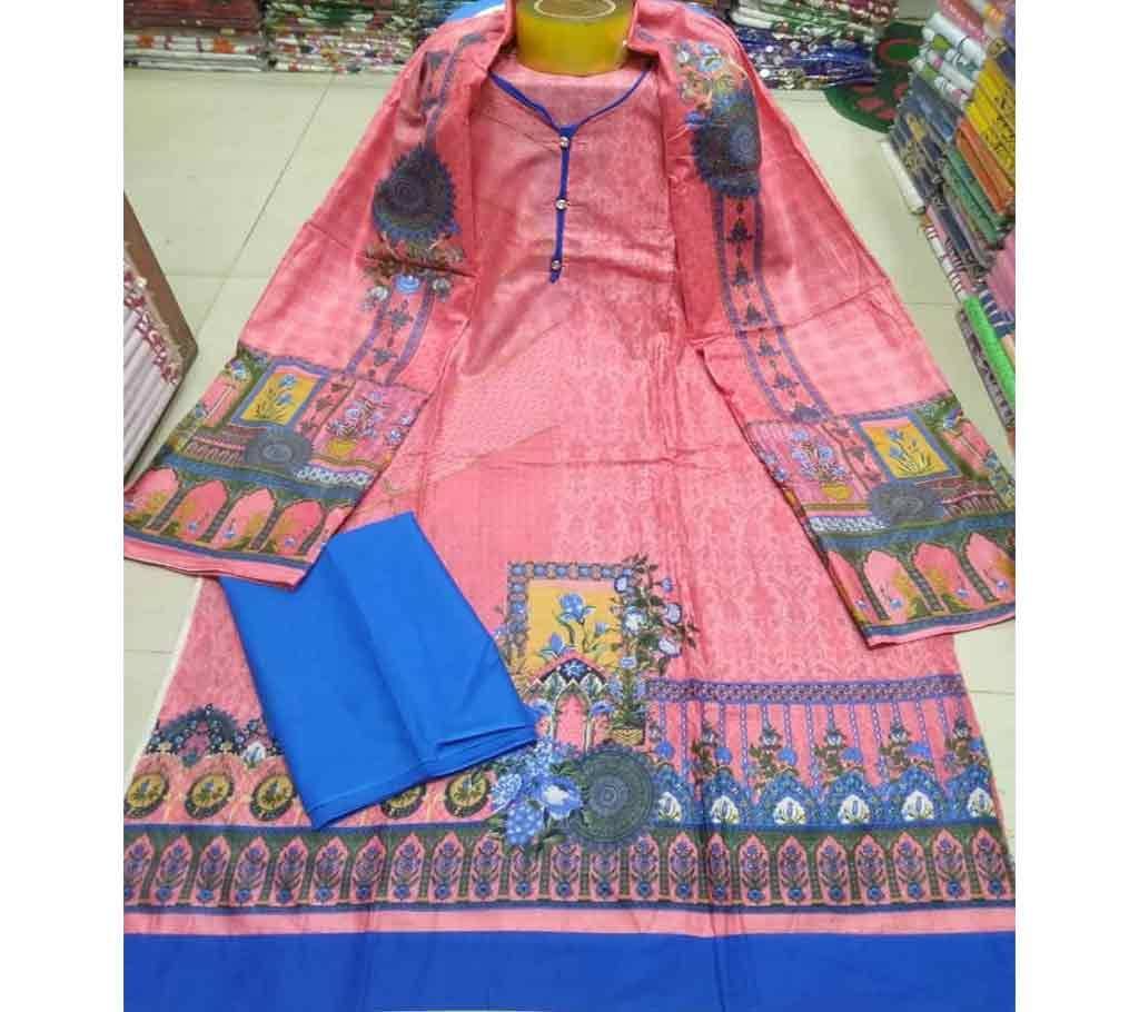 Rajdhani Voil Cotton Block Printed Shalwer Kameez for Women-25