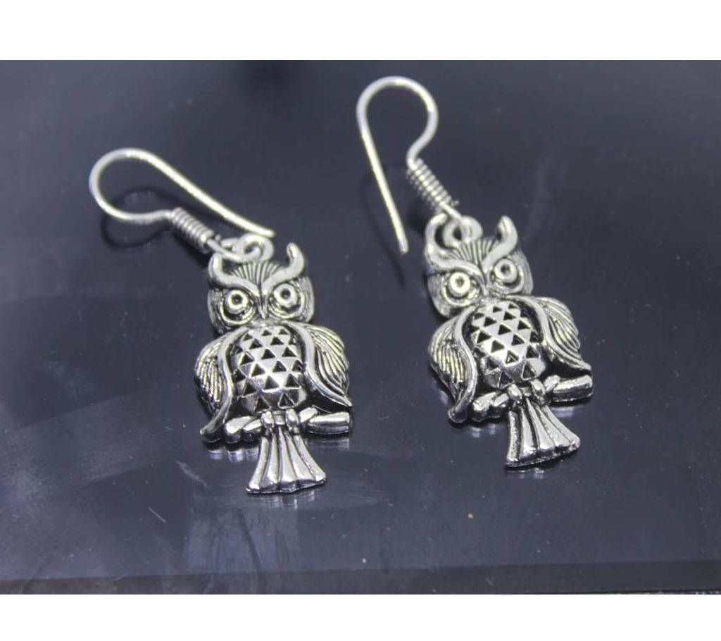 Owl shaped German Silver ear ring
