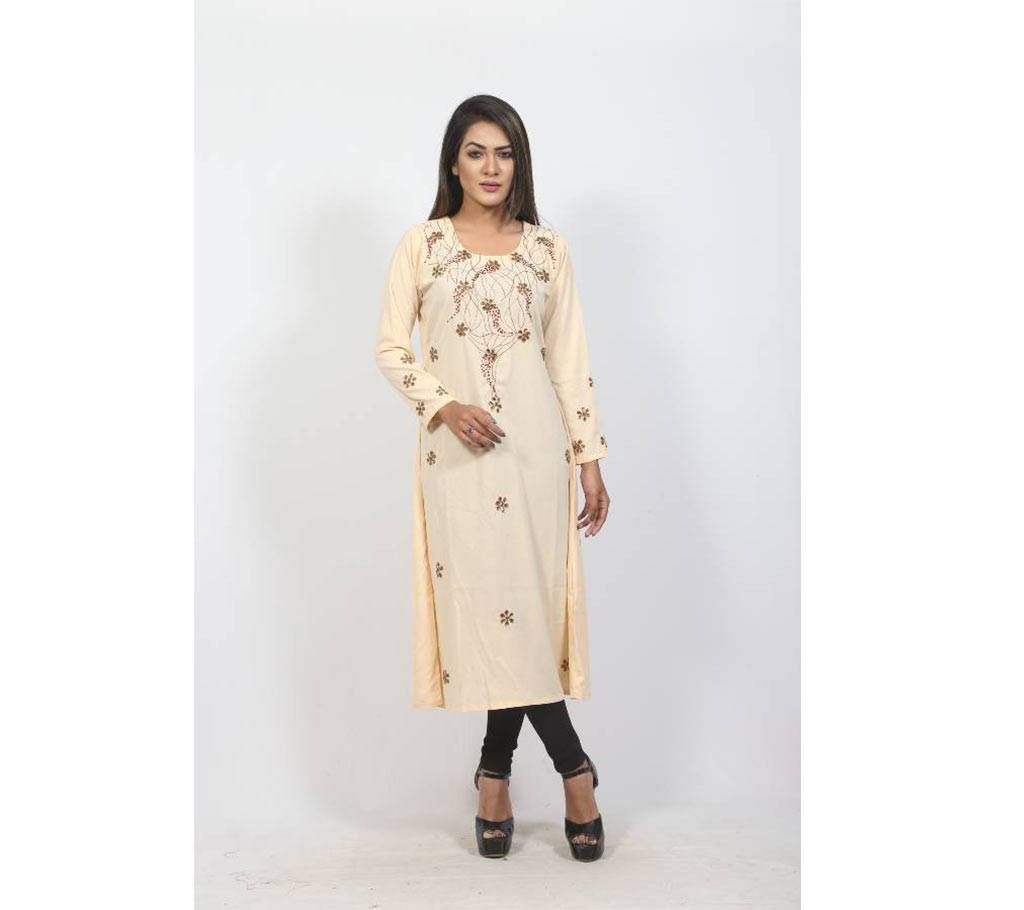 Off White BMW Kurti For Women
