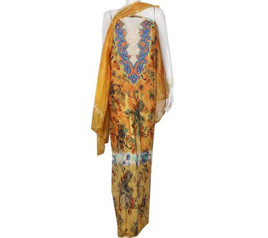 un stitched Handicraft three piece 