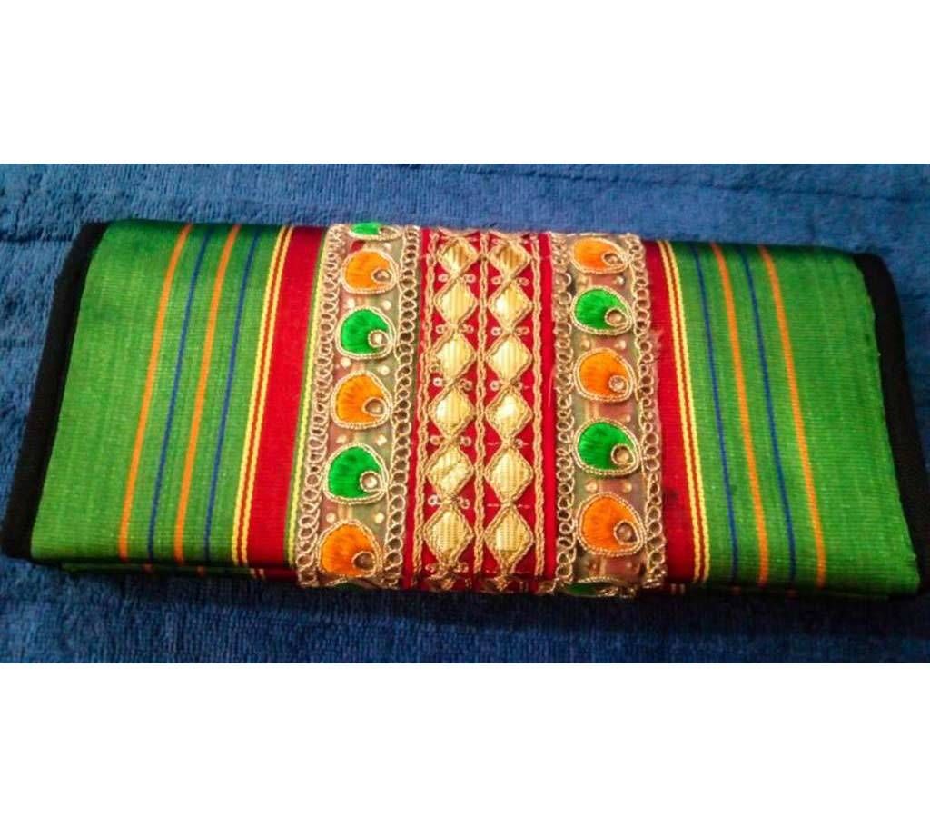 Ladies Silk Fabric Purse