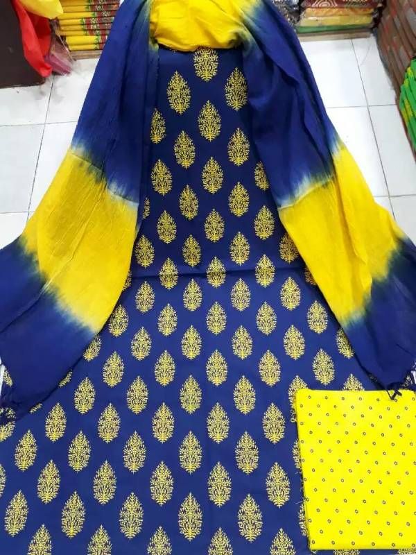 Unstiched Cotton 3 (three) piece