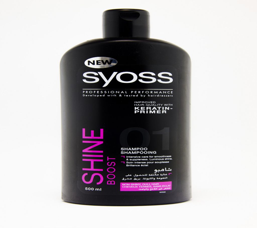 SYOSS Shine Boost Keratin-Primer Shampoo -500ml