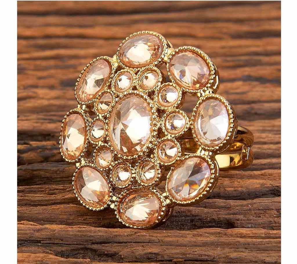 ANTIQUE CLASSIC RINGS WITH MEHNDI PLATING 18193 (by Pink Point - KJ18193)