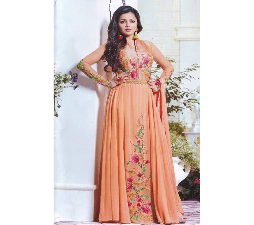 Semi Stitched Georgette Gown - Replica 