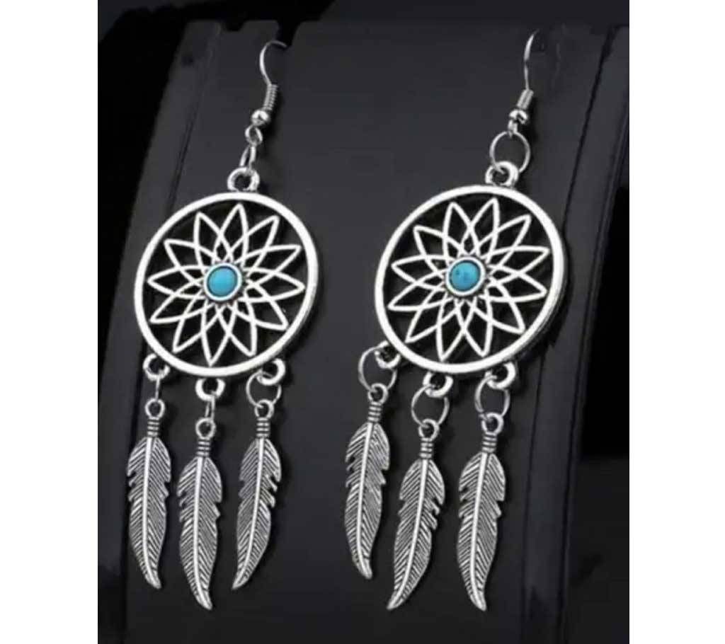 Chia Fashion Feather Dangle Drop Earring (by Pink Point - CHIA119)