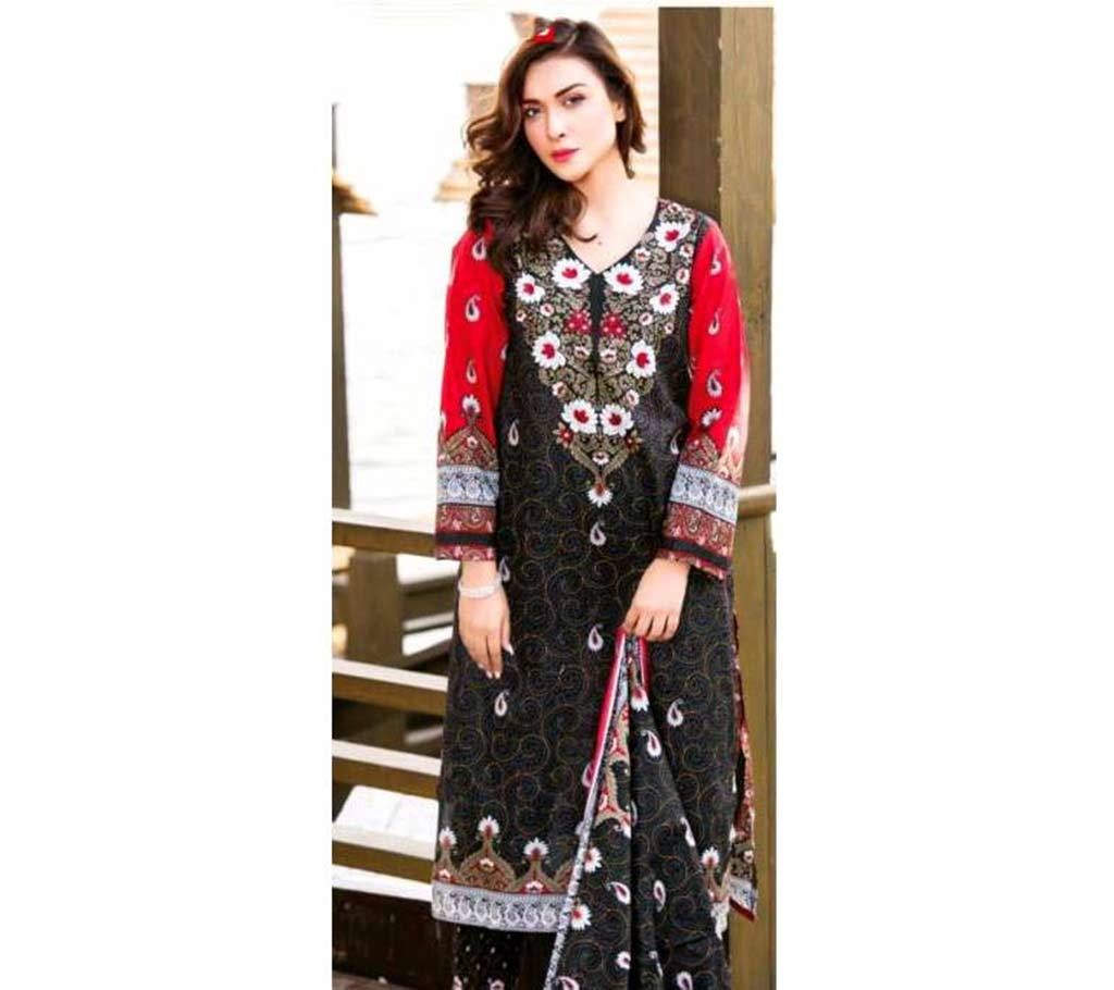 Pakistani Lawn printed collection three pc 