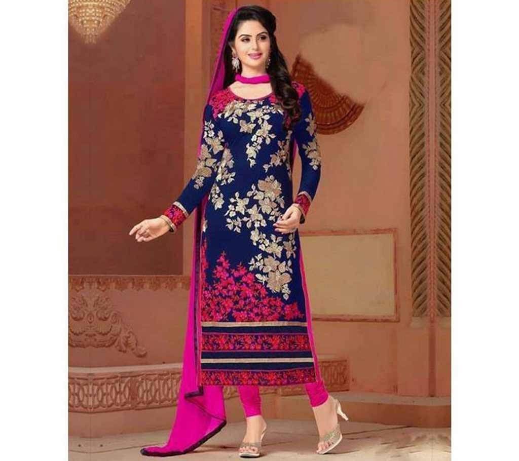 Unstitched Cotton Block Printed Salwar Kameez seblock-328