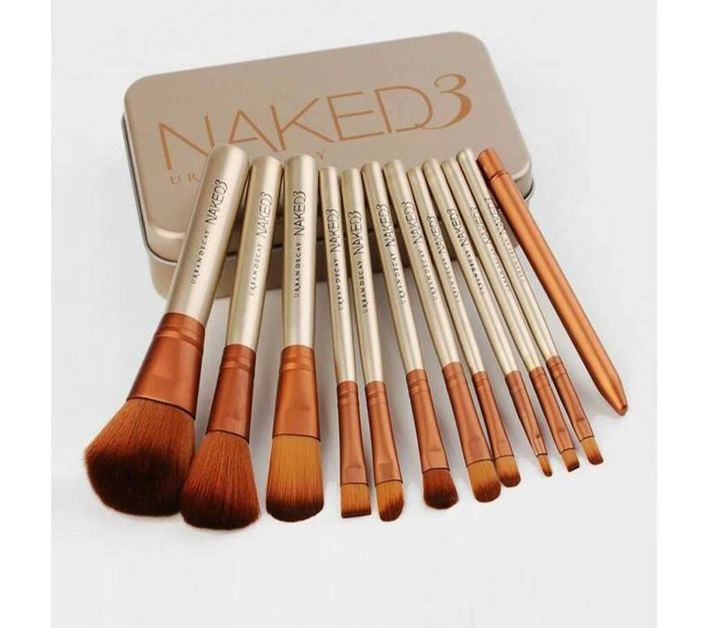 Naked 3 Makeup Brush Set 12 Pcs UK