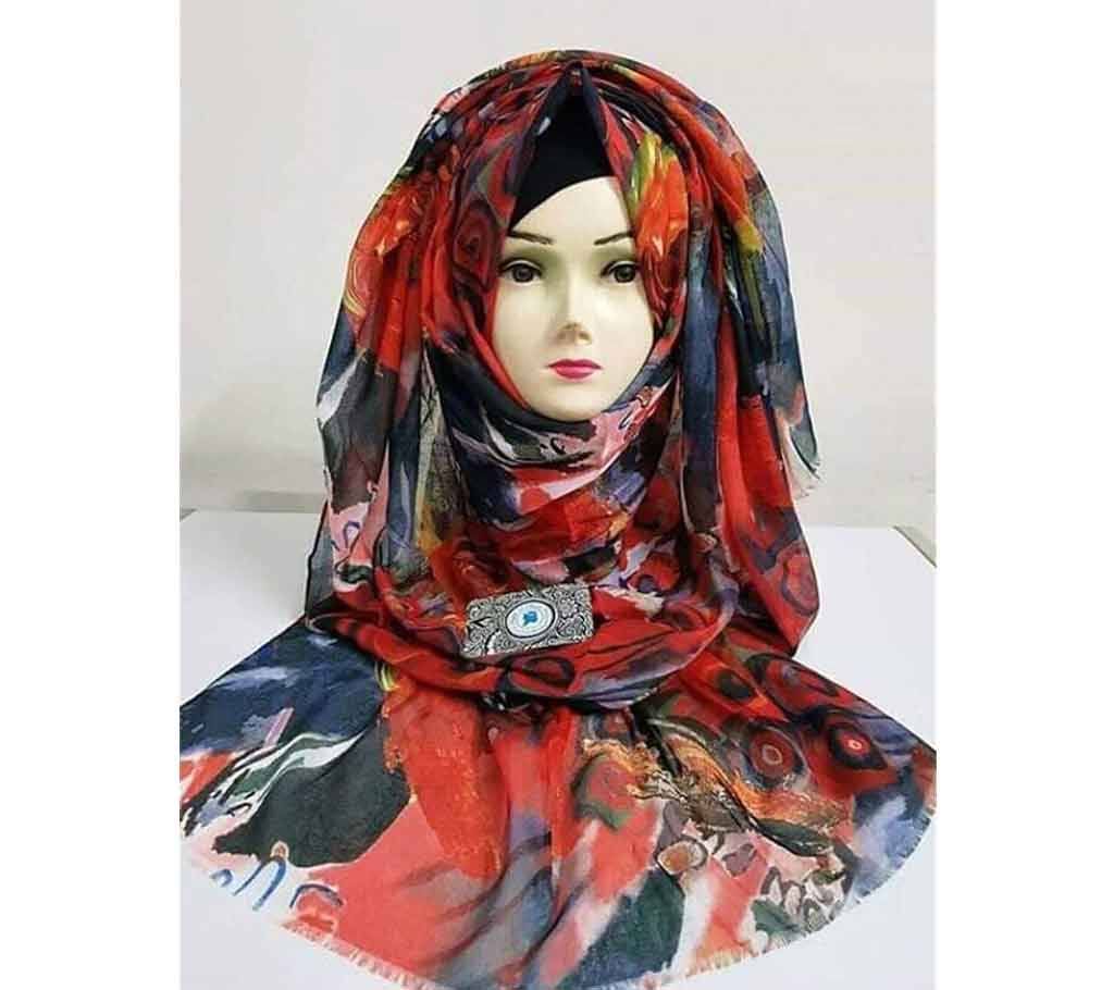 Hijab For Women Printed Soft Silk Orna