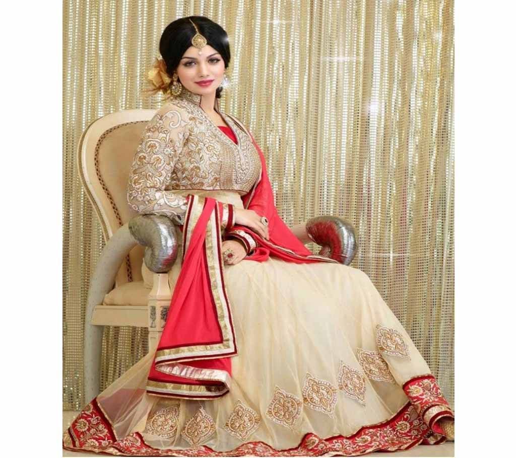 Creem Semi-Stitched Georgette Gown For Women copy