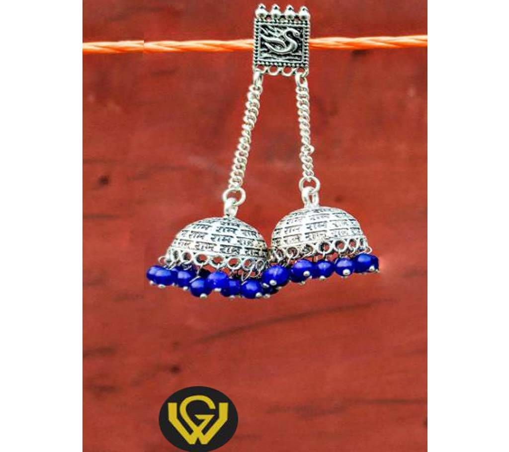 Swan Earring Blue